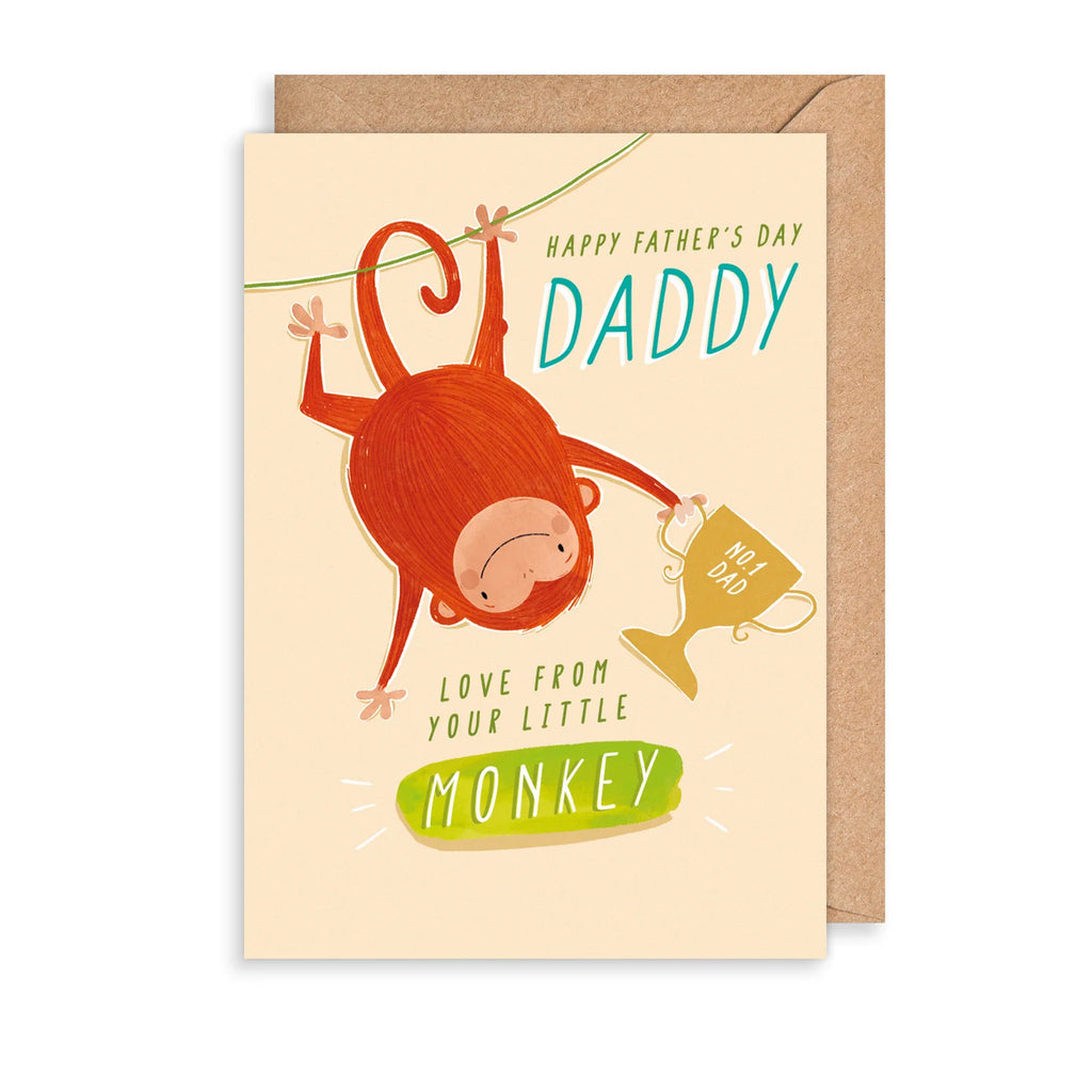 The Art File From Your Little Monkey Father's Day Card