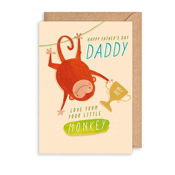 The Art File From Your Little Monkey Father's Day Card