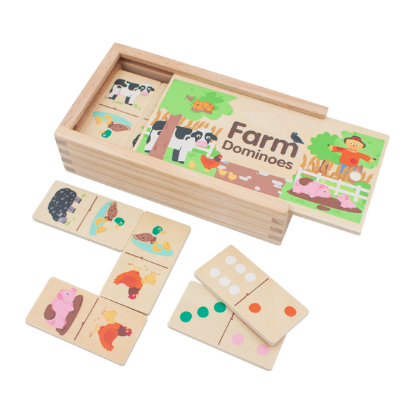 Jumini Wooden Farm Dominoes