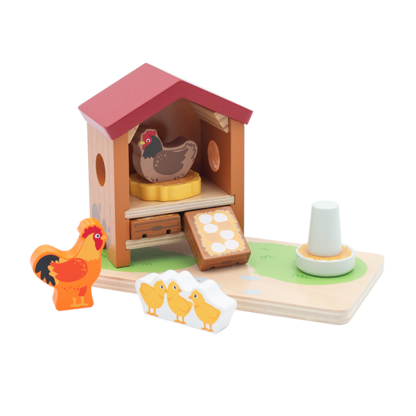 Jumini Wooden Chicken Coop Set