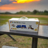 Jumini Wooden Jeep and Horse Trailer (inc horses and jump)