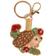 Powder Beaded Keyrings - Hedgehog