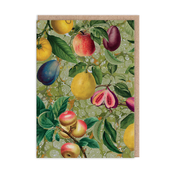 Ohh Deer Marble Fruit Greeting Card