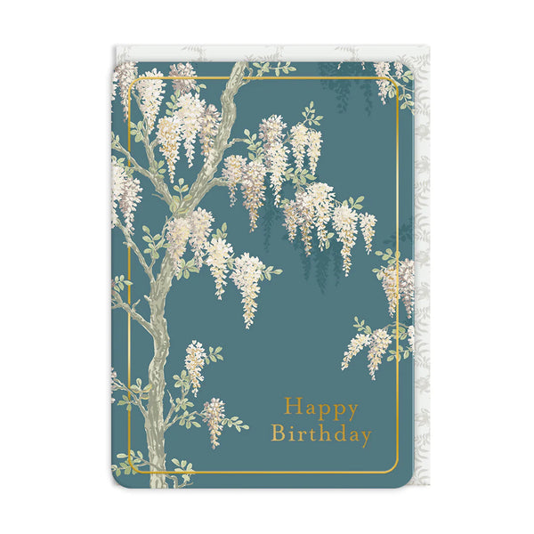 Ohh Deer Laura Ashley Wisteria Garden Greeting Card