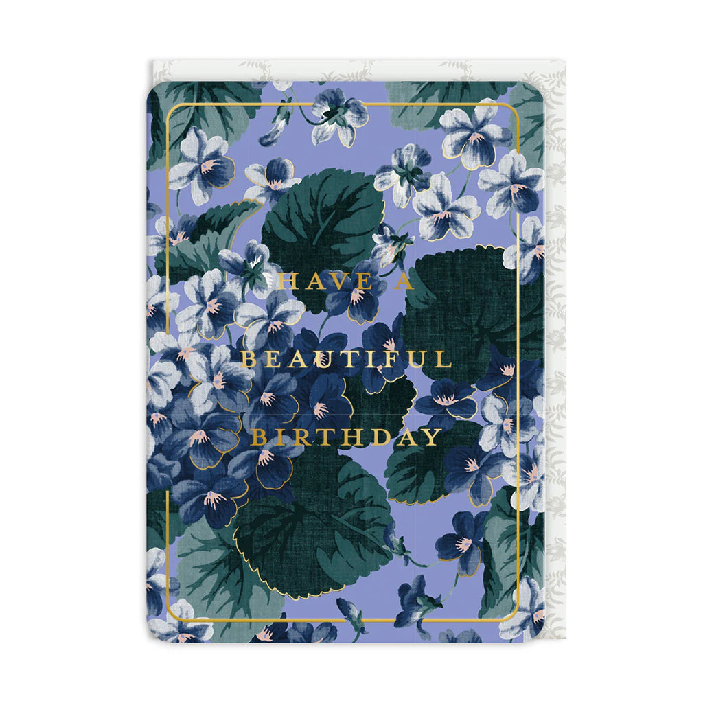 Ohh Deer Laura Ashley Garden Floral Greeting Card