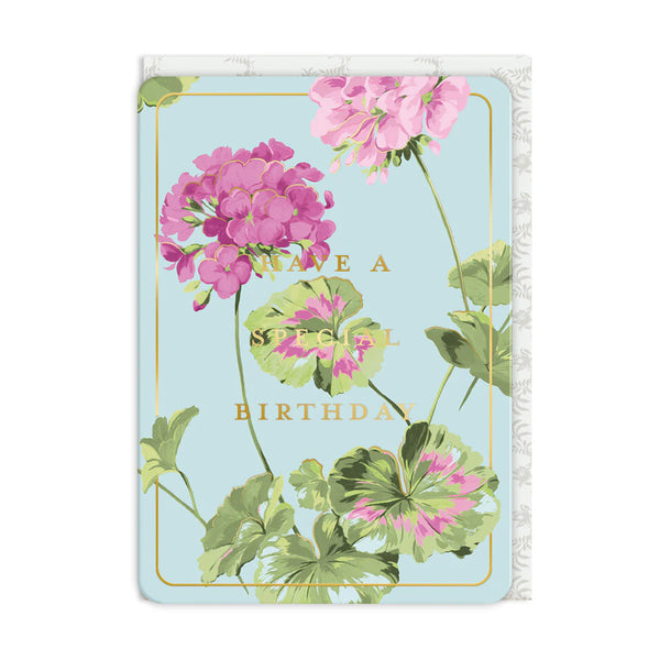 Ohh Deer Geranium Greeting Card