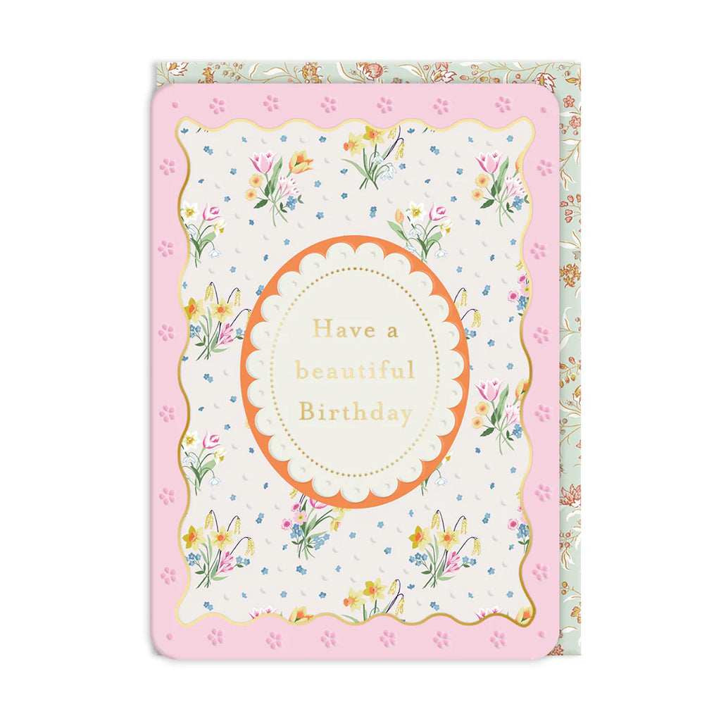 Ohh Deer Laura Ashley Spring Posies Greeting Card