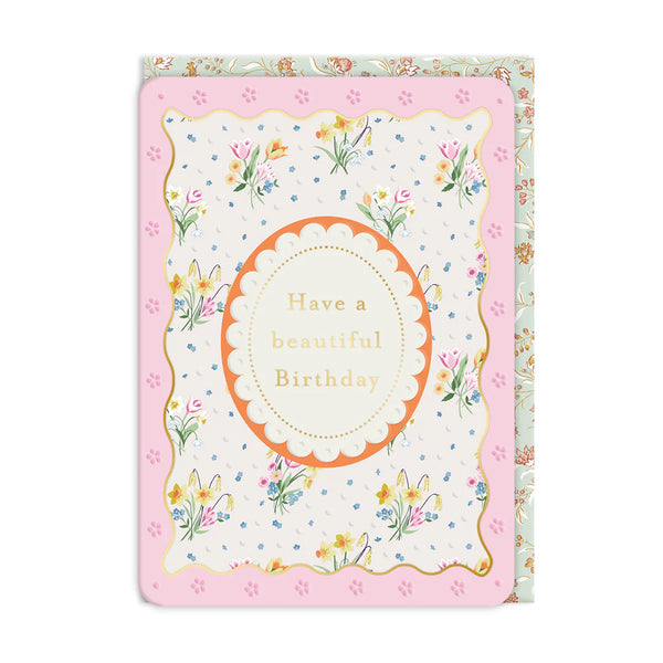 Ohh Deer Laura Ashley Spring Posies Greeting Card