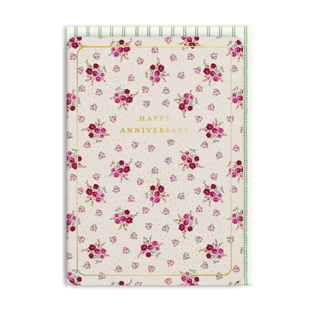 Ohh Deer Laura Ashley Pia Bouquet Anniversary Greeting Card