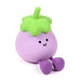 Night Light Toy resembling an eggplant with a smiling face on a white background.