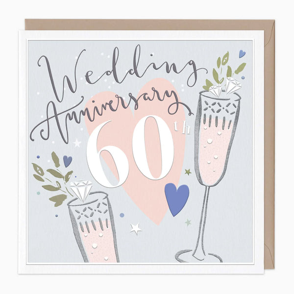 Whistlefish 60th Wedding Anniversary Luxury Card