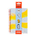 Notebook with charms featuring Peanuts characters on a white background