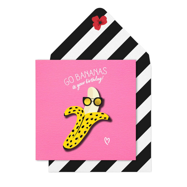 Modern Missy Go Bananas Card