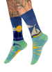 Powder Men's Socks - Smooth Sailing Blue