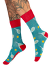 Powder Men's Socks - Centre Court in Teal Blue