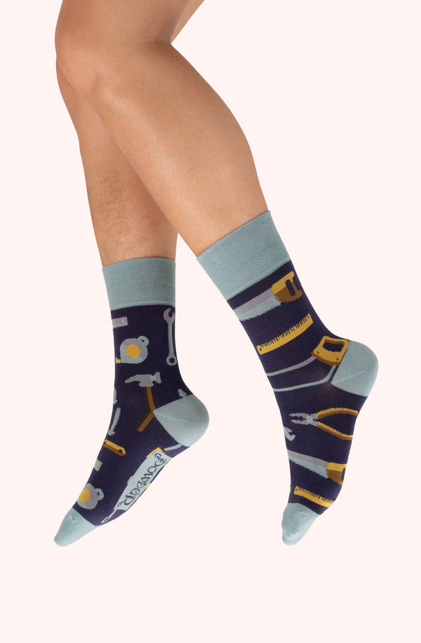 Powder Men's Socks - Tool Kit, Navy