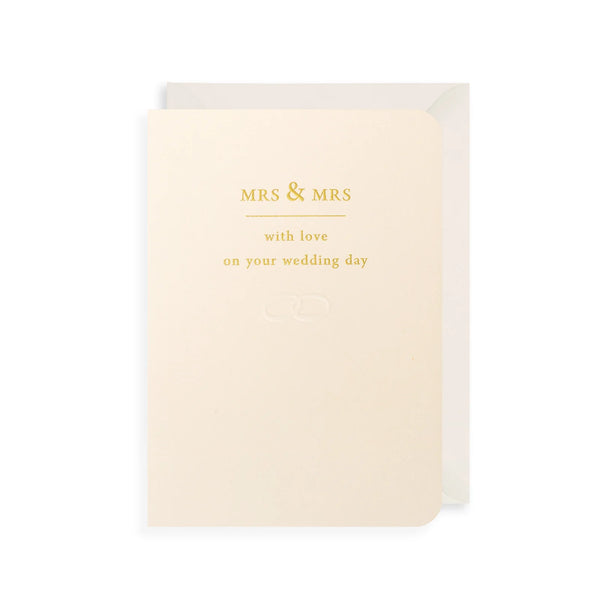 The Art File Mrs & Mrs Your Wedding Greetings Card