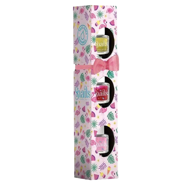 Snails Mini 3 Pack Nail Polish -  Flamingo