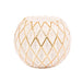 Sass & Belle Gold & White Geometric Tealight Holder