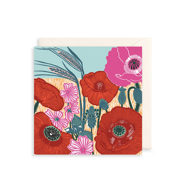 The Art File Wild Poppies Greetings Card