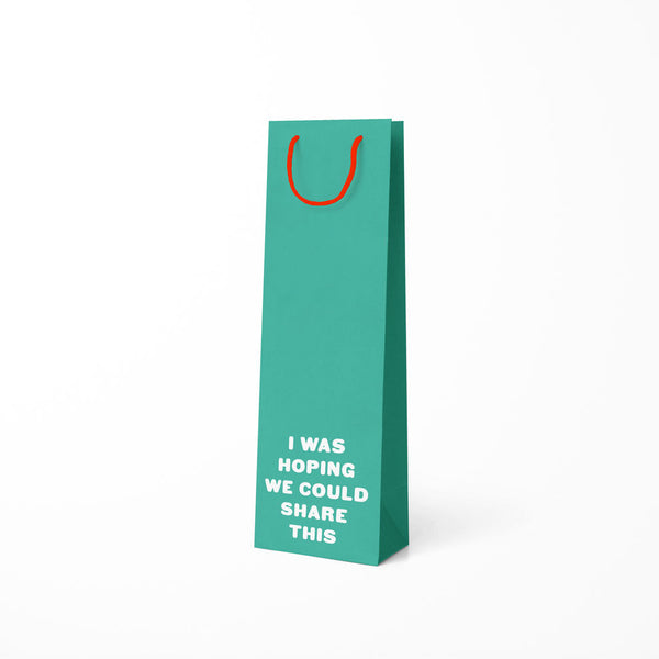 Ohh Deer I Was Hoping We Could Share This Bottle Gift Bag