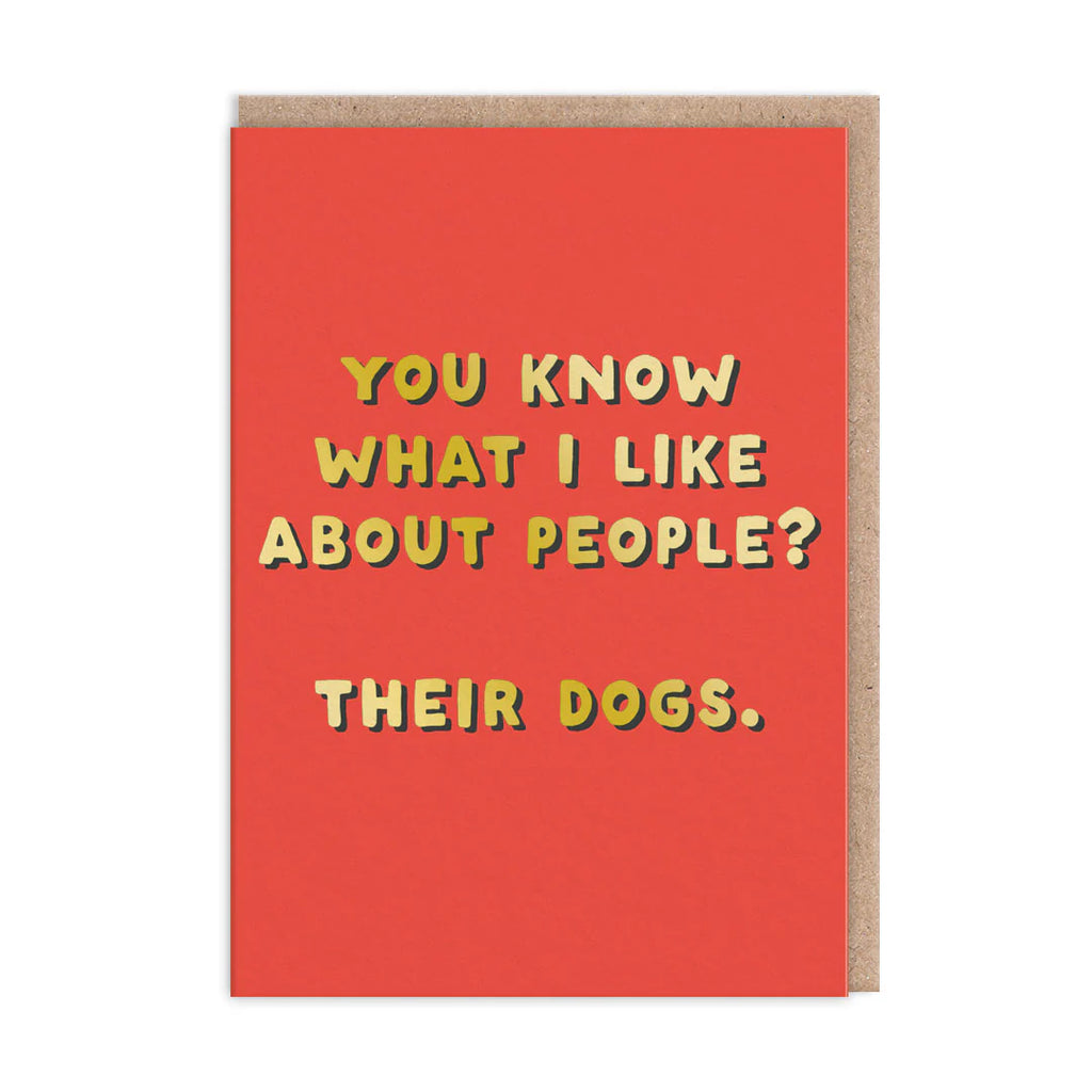 Ohh Deer What I Like About People Greeting Card