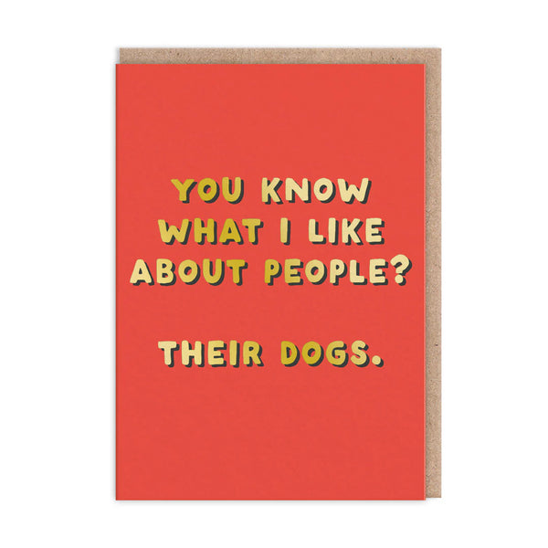 Ohh Deer What I Like About People Greeting Card
