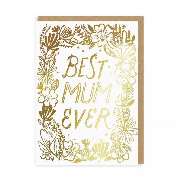 Ohh Deer Best Mum Wreath Greeting Card