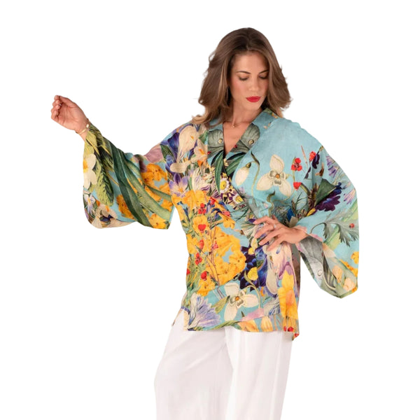Powder Kimono Jacket - Spring Flora
