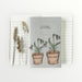 East of India Small Block Print Book - Snowdrops