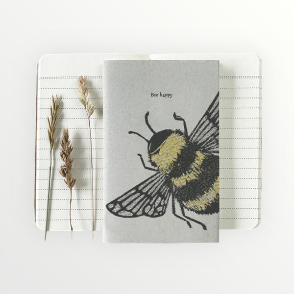 East of India Small Block Print Book - Bee