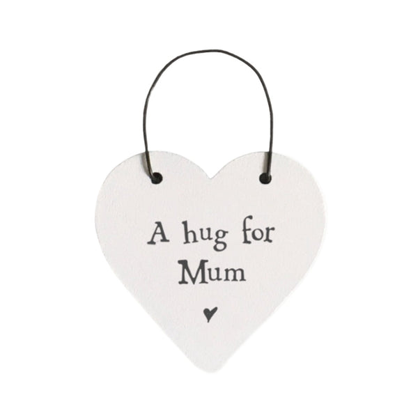 East of India Little Heart Sign - Hug For Mum