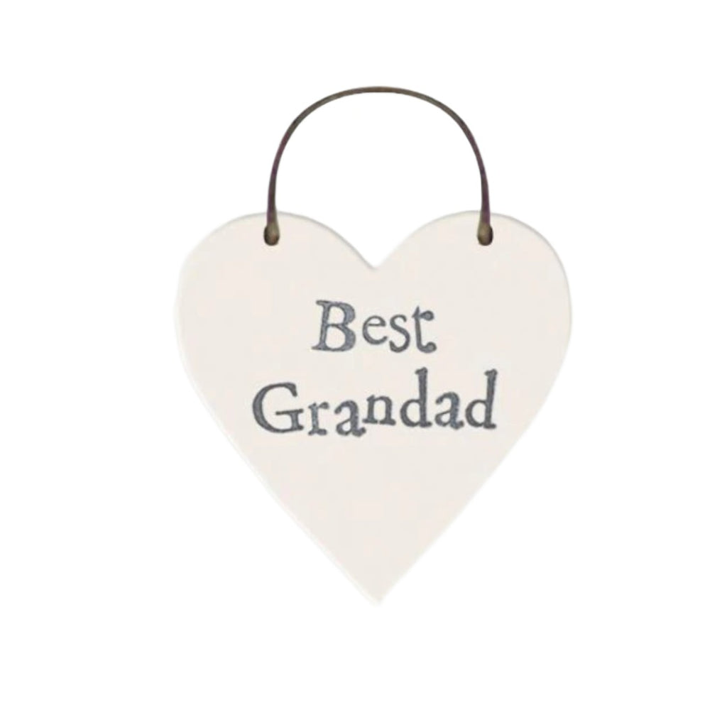 East of India Little Heart Sign - Best Grandad