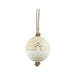 East of India Wood Bauble - Snowman