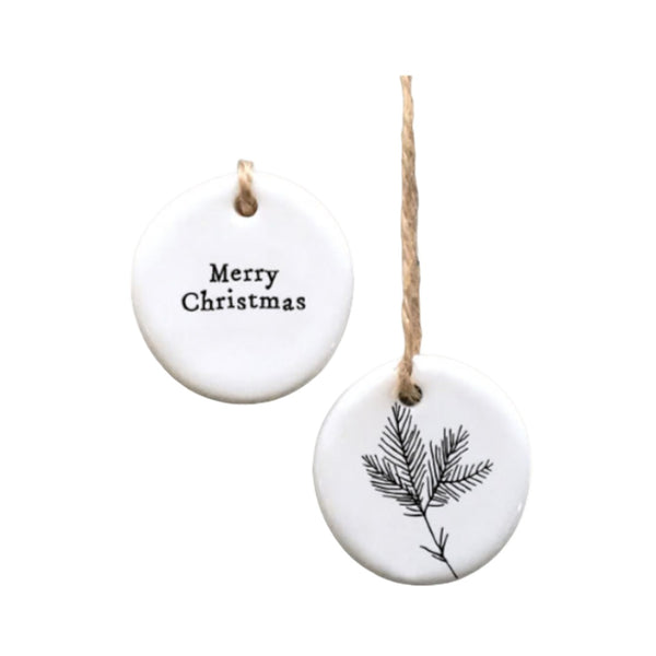 East of India Floral Hanger - Merry Christmas