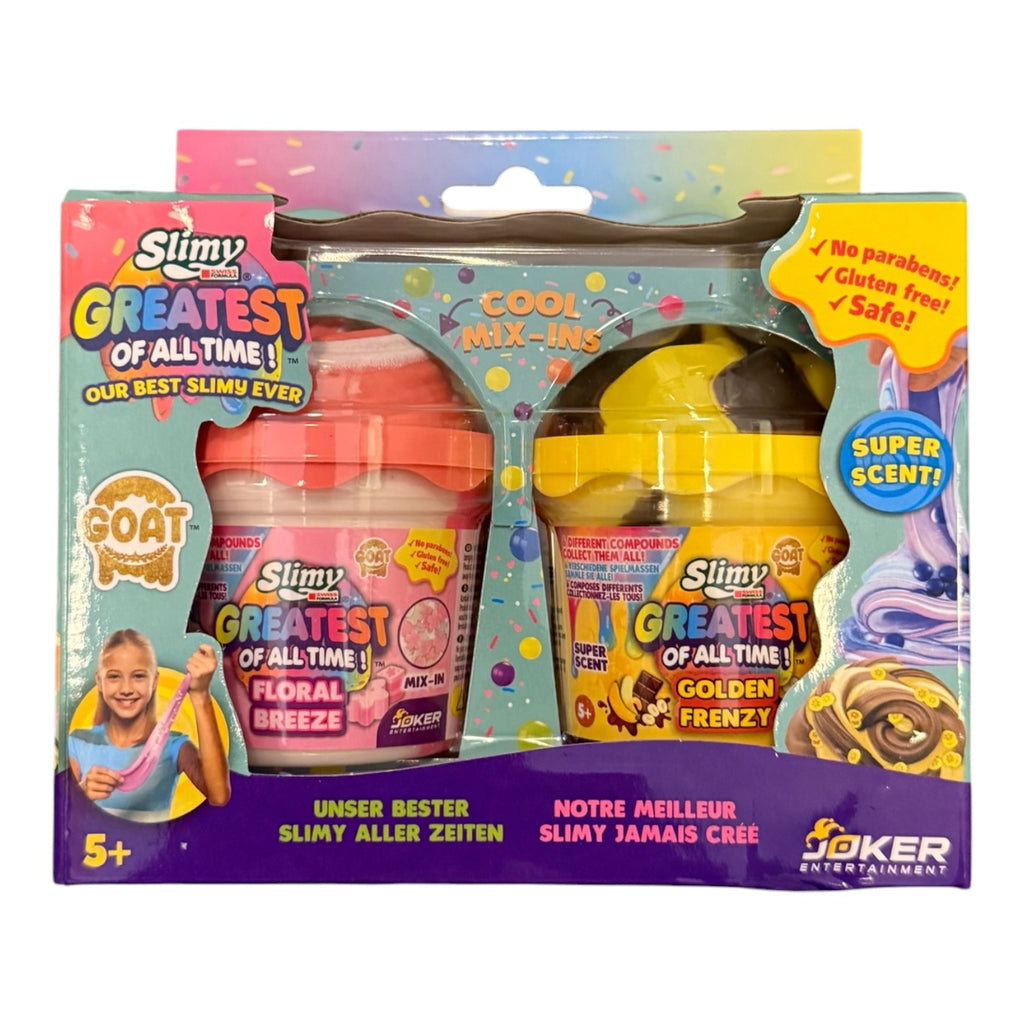 Goat Mini Slimy Pots - Pack of Two Floral Breeze & Golden Frenzy