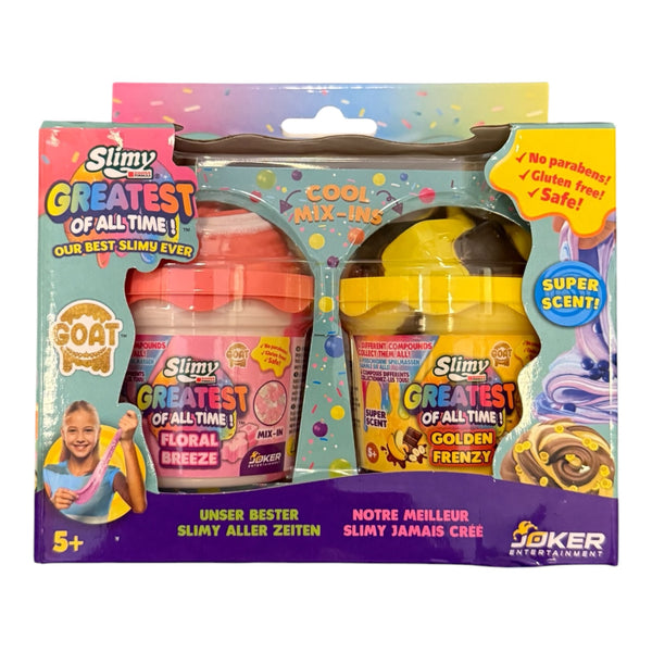 Goat Mini Slimy Pots - Pack of Two Floral Breeze & Golden Frenzy