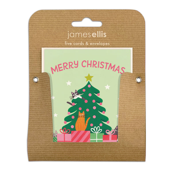 James Ellis Cats Christmas Tree pk of 5