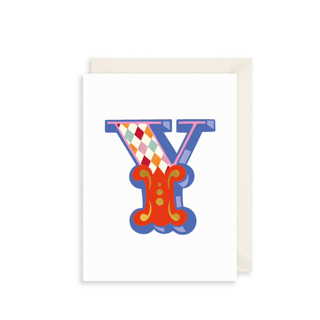 The Art File 'Y' Alphabet A-Z Greeting Card