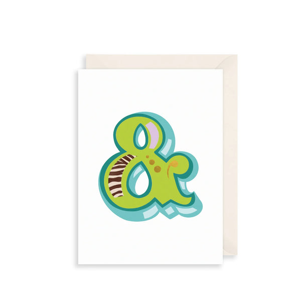 The Art File '&' Alphabet Greetings Card
