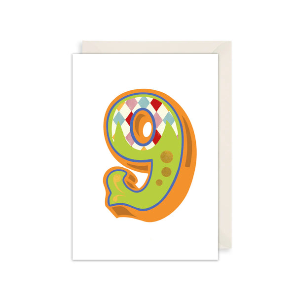 The Art File 9th Birthday Card