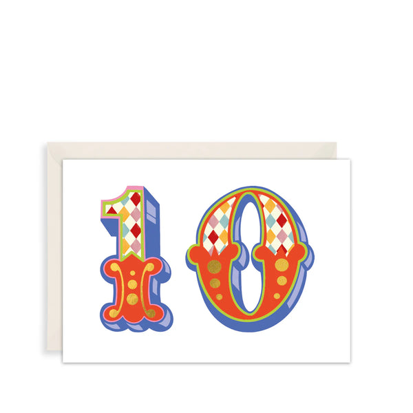 The Art File 10th Birthday Card