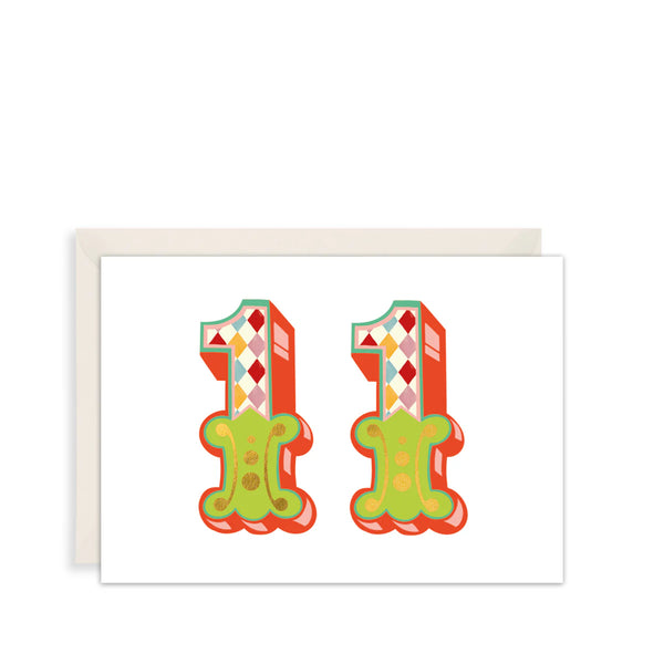 The Art File 11th Birthday Card