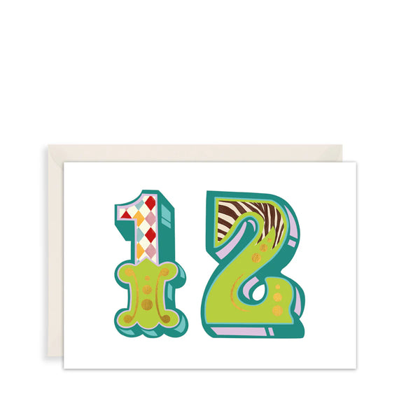 The Art File 12th Birthday Card