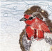 The Rustic Robber Robin Embroidery Art Card