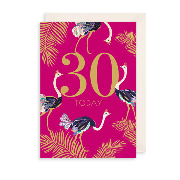 The Art File 30 Today Birthday Card