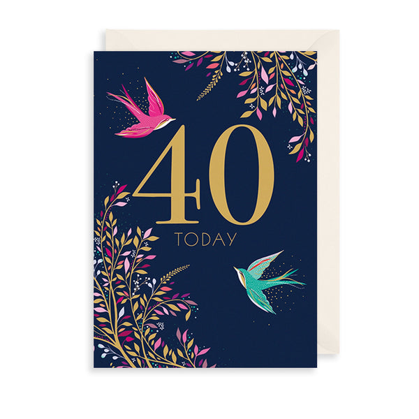 The Art File 40th Birthday Card