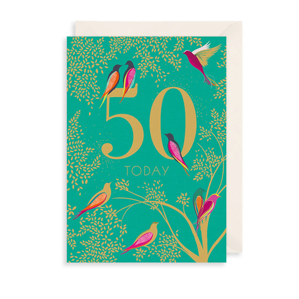 The Art File 50 Today Birthday Card