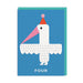 Ohh Deer Age 4 Tropical Bird Birthday Card