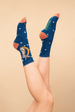 Powder Socks Bedtime Bunny - Navy